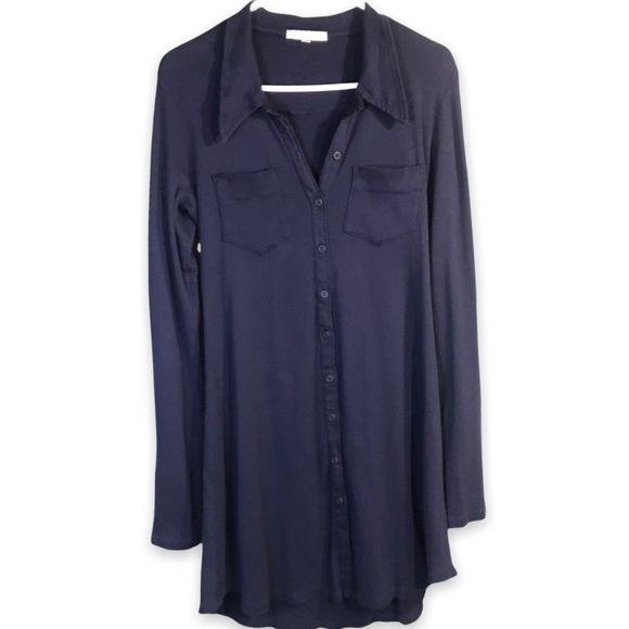 Prairie Underground Dresses & Skirts - Prairie Underground blue long sleeve shirt dress